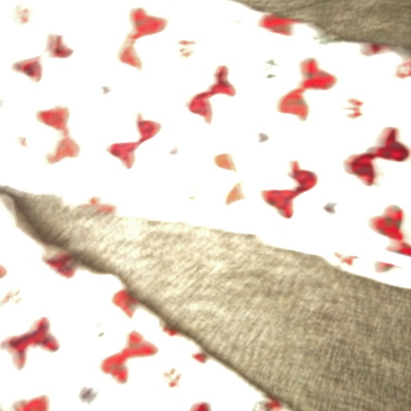 Disney Women's Pajama Pants with Red and Black Bow Pattern - Picture 3 of 6